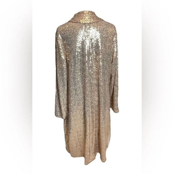 Lane Bryant Gold Sequin Duster - Picture 3 of 12